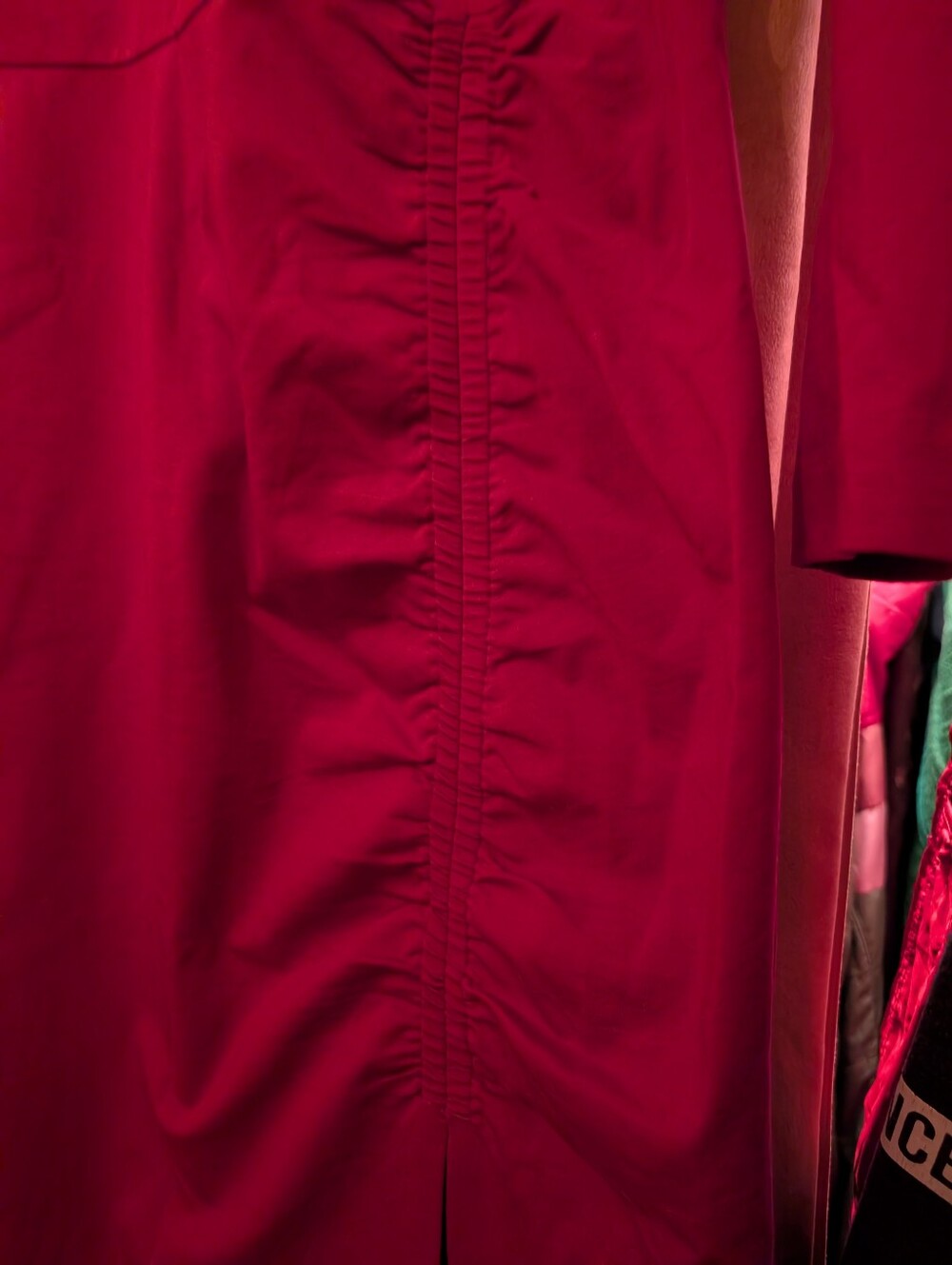 Pink Dress With Ruching - Picture 4 of 5